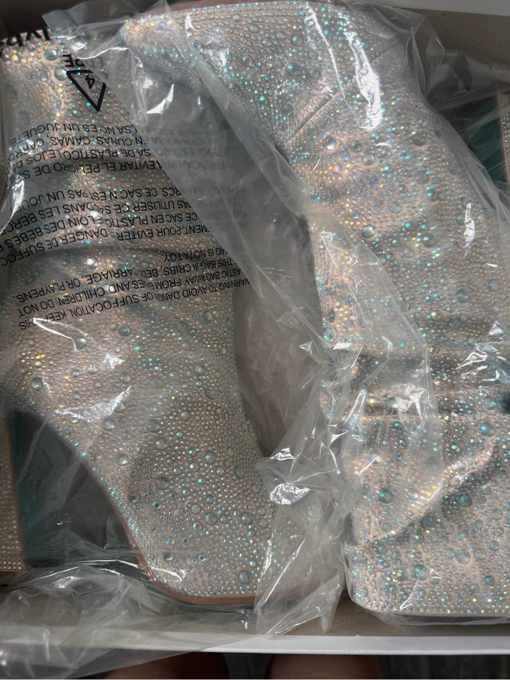Betsey Johnson Crystal-Studded heeled boots - Picture 5 of 5